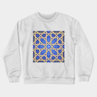 Moroccan inspired Zellige Islamic geometric design Crewneck Sweatshirt